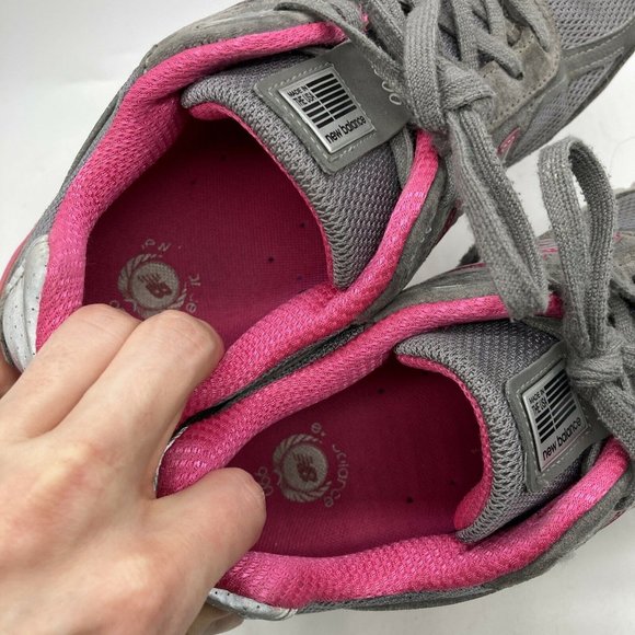 New Balance 990v4 Womens Made In The USA Suede Shoes Gray Pink Size 10.5B - Picture 4 of 11